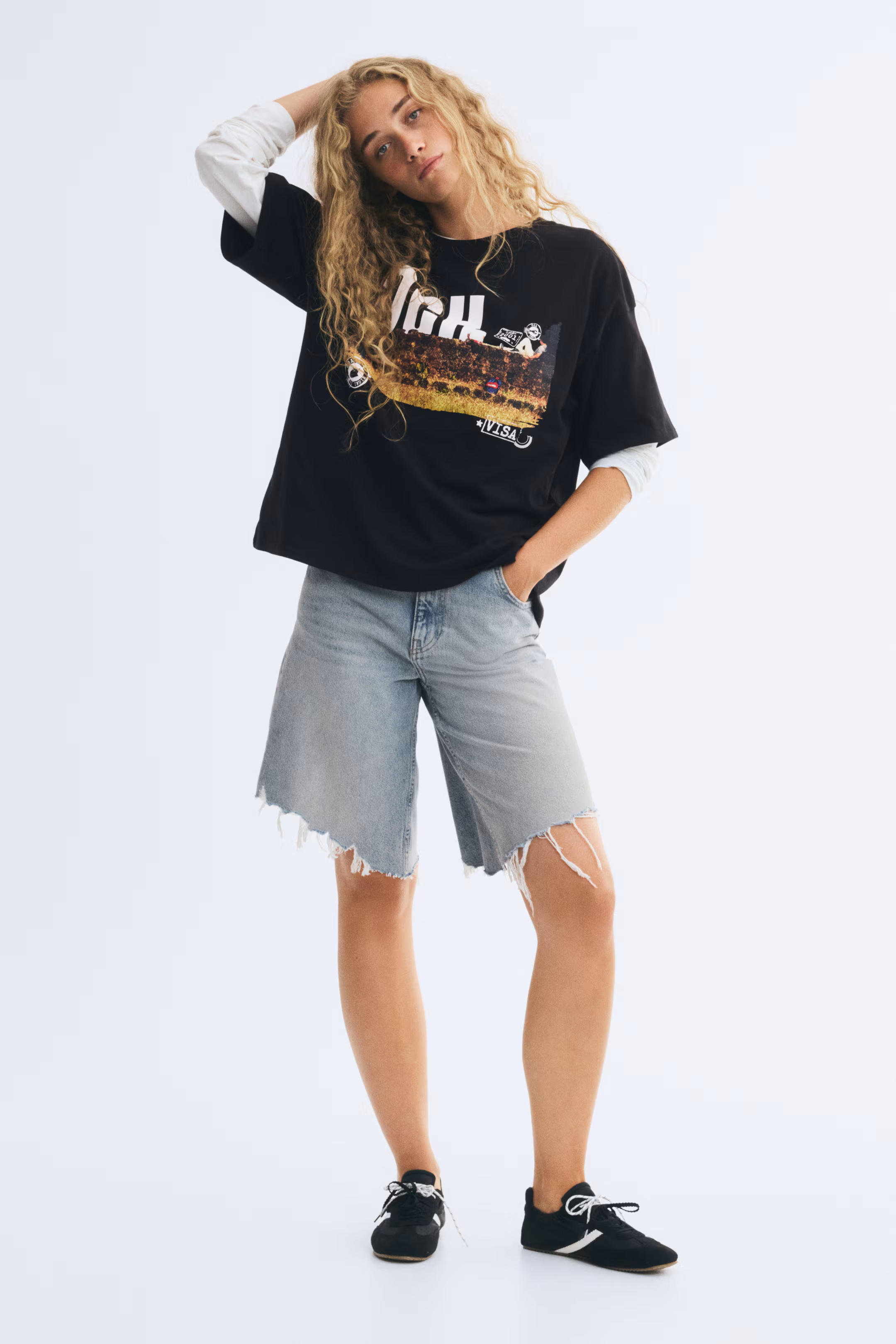 Oversized printed T-shirt