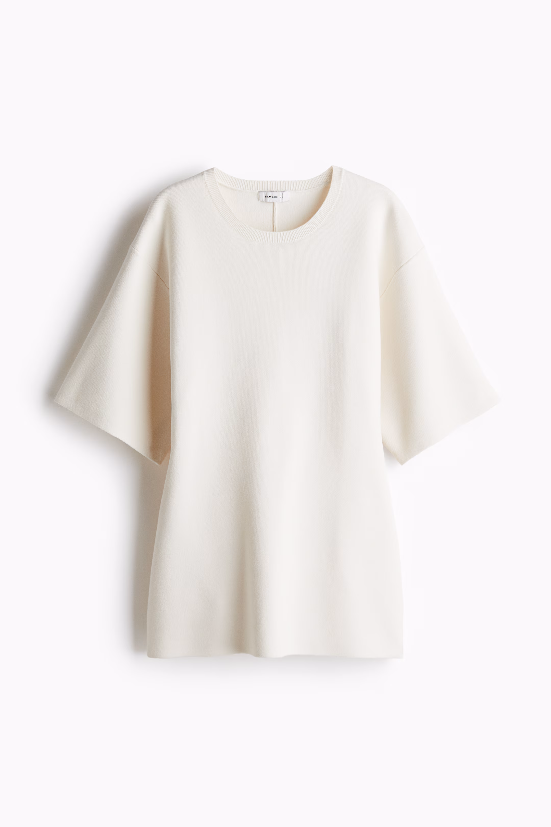 Waisted fine-knit top